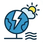 Earthquake Weather Air quality icon