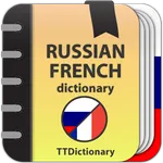 Russian-french dictionary icon