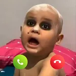 video call tuyul lucu prank icon