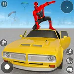 Spider Rope Hero Robot 3D Car icon
