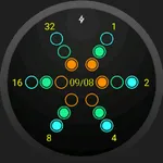 Binary watch face icon