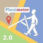 Planimeter GPS area measure icon