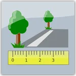 Telemeter - camera measure icon