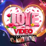 Love video maker with music icon