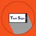 Text Sign icon