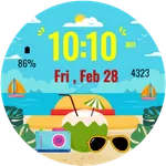 Summer Vacation Watch Face icon
