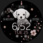 Cute Puppy hybrid watch face icon