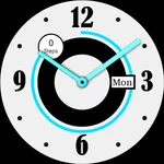 Cyber Blue Analog Watch Face icon