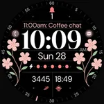 Digital Floral Watch Face icon