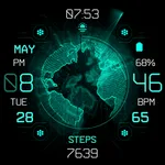 Earth HUD - animated health icon
