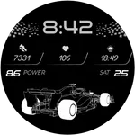 Digital watchface F1 icon