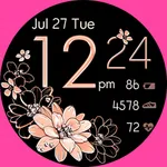 Golden Floral Watch icon