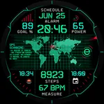 INTEL HUD animated watch face icon