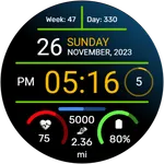 Iris502 Digital Watch Face icon