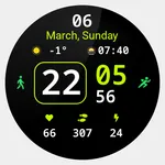 Simple Minimal watch face wear icon