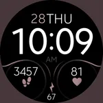 Minimal Pink simple watch face icon