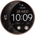 Moon Rose Gold watch face icon