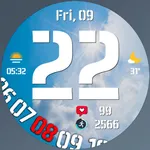 N-SPORT660 Weather Big Digital icon