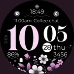 Purple Petals watch face icon