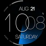 ZION Blue - digital watch face icon