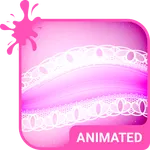 Pink Lace Animated Keyboard icon