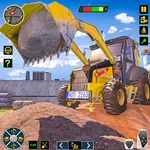 Excavator Construction Game 3d icon