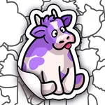 Sticker book & coloring puzzle icon