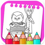 Wednesday Addams Coloring Book icon