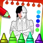 Colors: Wednesday Addams icon