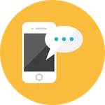 Message to What's app icon