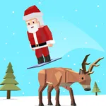 Santa goes Skiing : Christmas  icon