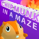 Chipmunk in a maze icon