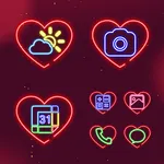Wow Valentine Neon Icon Pack icon
