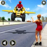 Flying Motorbike Game ATV Taxi icon