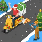 Crazy Pizza: Moto Delivery icon