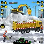 Snow Excavator Sim Crane Game icon