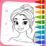 Doll & Princess Coloring book icon