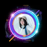 Twibbon Frame Neon icon