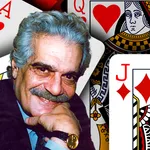 Omar Sharif Bridge card game. icon