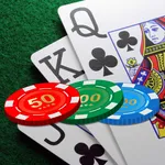 Poker Solitaire card game. icon