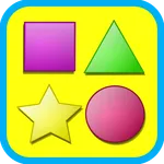 Shapes game for kids flashcard icon