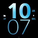 Blue Large Watch Face icon