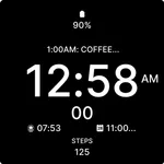Minimalist Black Watch Face icon
