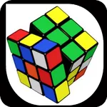 Solve puzzles cube colors icon