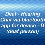 Deaf - Hearing chat device D icon