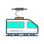 Electric trains alphabetically icon
