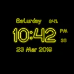 Neon Digital Clock Live WP icon