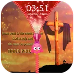 Good Friday Zipper Lock Screen icon