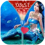Mermaid Zipper Lock Screen icon