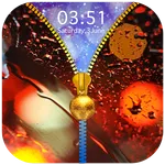 Rainy Glass Zipper Lock Screen icon
